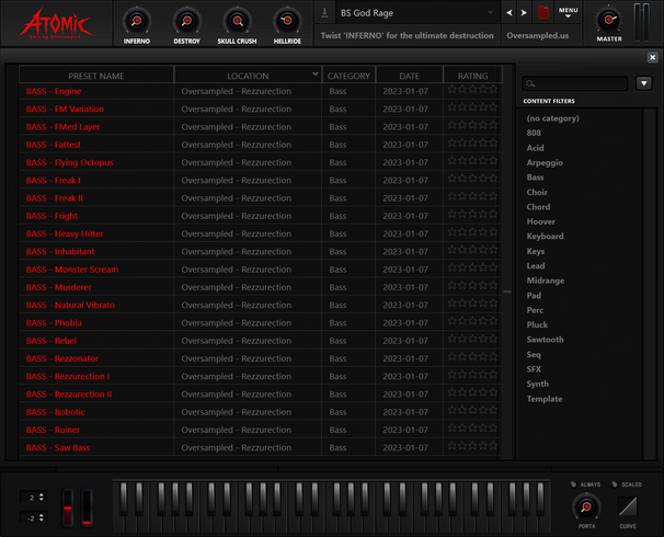 ATOMIC - Xfer Records Serum I Skin by Oversampled