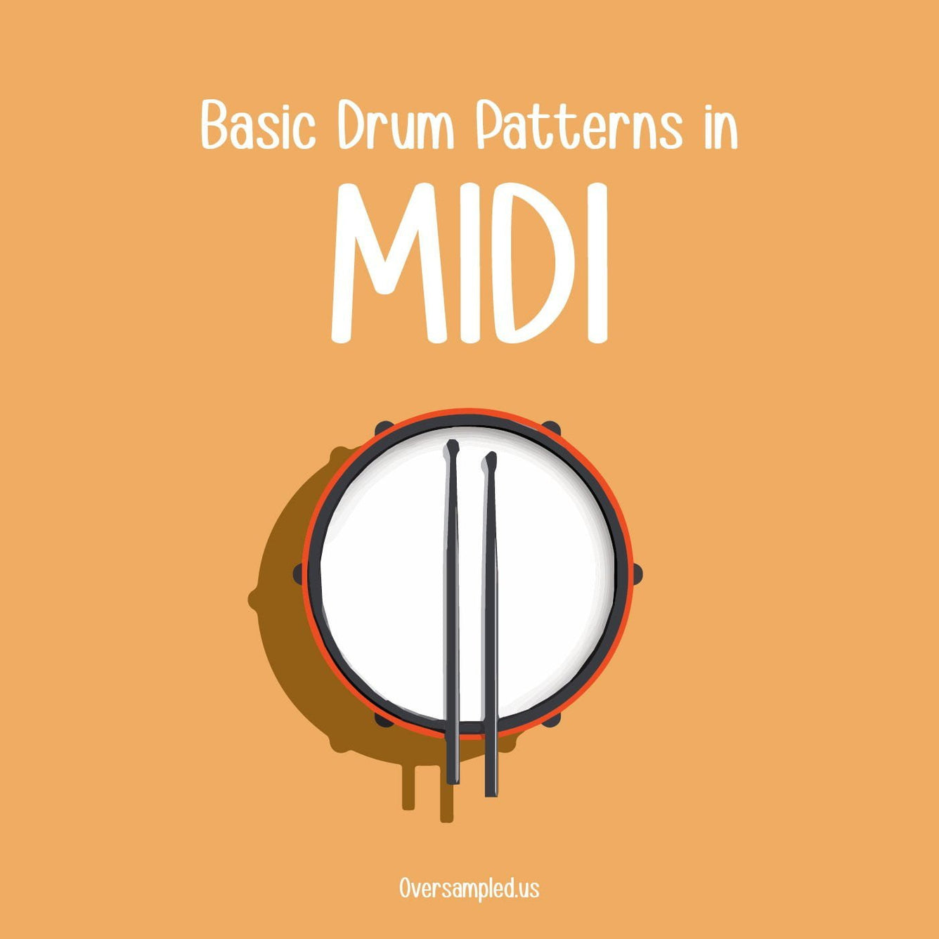 Basic Drum Patterns in MIDI (Free MIDI Pack) Oversampled